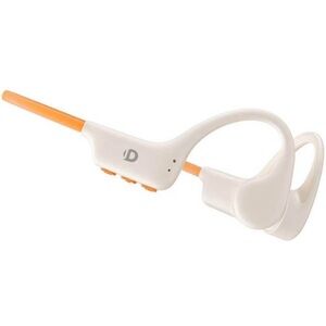 White and Orange Wireless Headphones